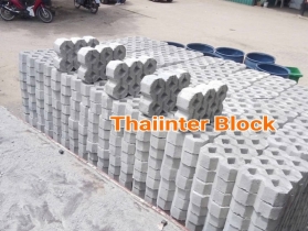 แผ่นทางเท้า บล็อกตัวหนอน บล็อกแปดเหลี่ยม บล็อกปูหญ้า