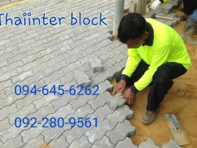 แผ่นทางเท้า บล็อกตัวหนอน บล็อกแปดเหลี่ยม บล็อกปูหญ้า