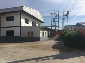 ขายโรงงานพร้อมสำนักงาน พื้นที่ 1 ไร่ติดถนนดำ หนองบอนแดง บ้านบึง ช