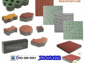 แผ่นทางเท้า บล็อกตัวหนอน บล็อกแปดเหลี่ยม บล็อกปูหญ้า