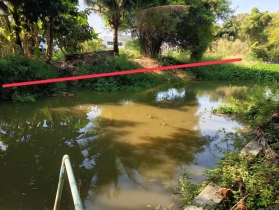 ขายที่ดิน 350 ตรว.(ติดคลอง) ถนนสายไหม
